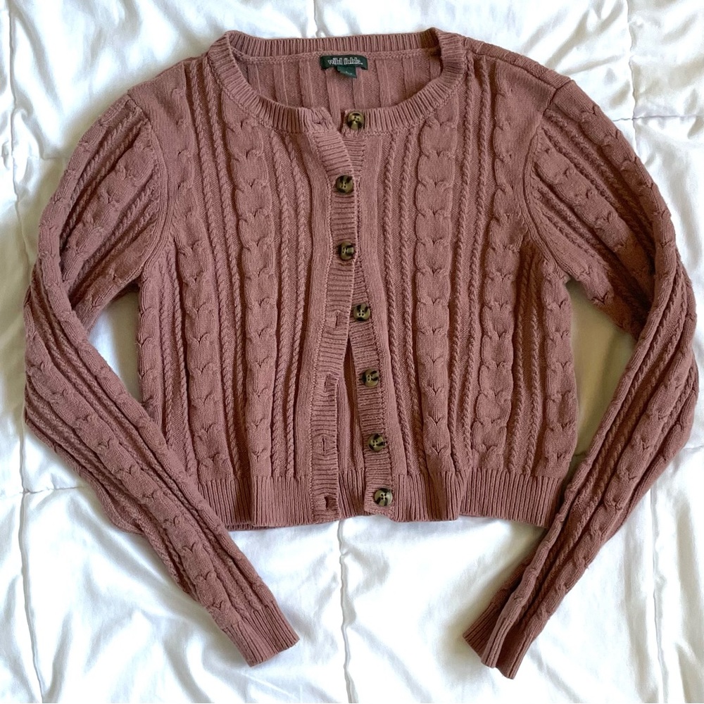 Wild fable cropped cardigan